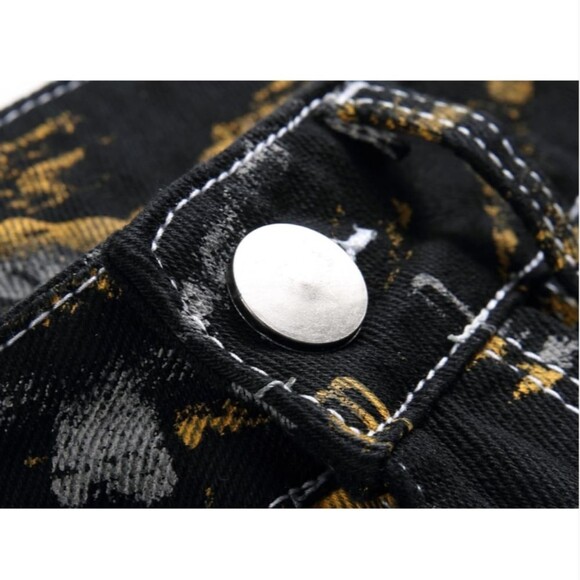 WJWLSKB Slim Fit Men's Jeans, Ripped Stretch Jeans Denim Pants Size 30x27 NWT - Picture 4 of 13